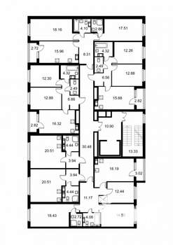 2-к квартира, строящийся дом, 64м2, 3/9 этаж
