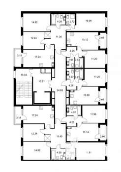 1-к квартира, строящийся дом, 37м2, 3/9 этаж