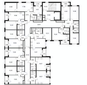 1-к квартира, строящийся дом, 37м2, 7/9 этаж