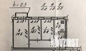 3-к квартира, вторичка, 58м2, 9/9 этаж