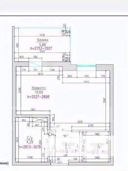Студия квартира, вторичка, 27м2, 5/5 этаж