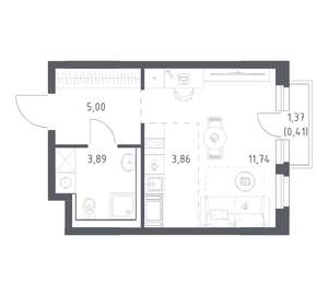 Студия квартира, вторичка, 25м2, 10/11 этаж