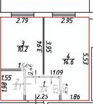1-к квартира, вторичка, 31м2, 1/5 этаж