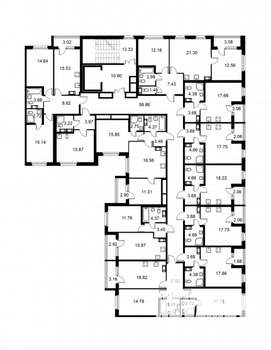 1-к квартира, строящийся дом, 37м2, 2/9 этаж