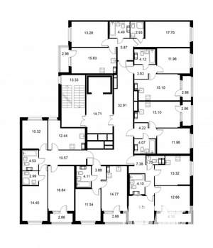 1-к квартира, строящийся дом, 36м2, 3/9 этаж