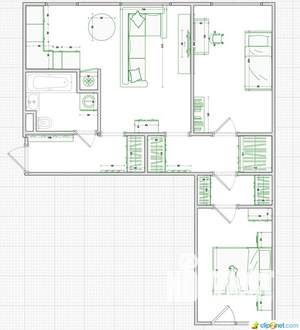 3-к квартира, вторичка, 60м2, 4/9 этаж
