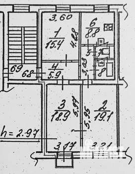 3-к квартира, вторичка, 77м2, 5/5 этаж