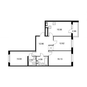 3-к квартира, строящийся дом, 78м2, 9/9 этаж